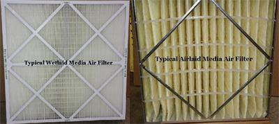エアレイドおよび湿式エアフィルター媒体の比較